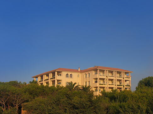 Hotel mit Bäumen