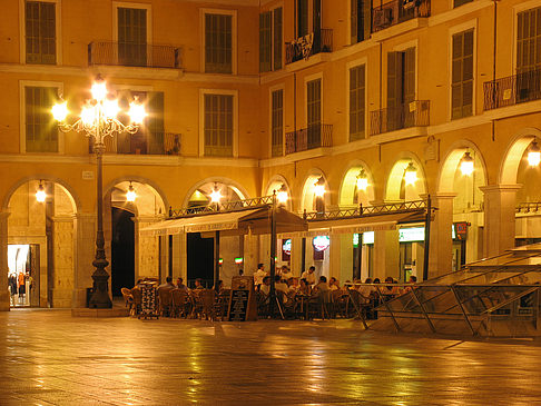 Placa Mayor bei Nacht