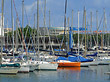 Boote im Hafen von Barcelona Foto 